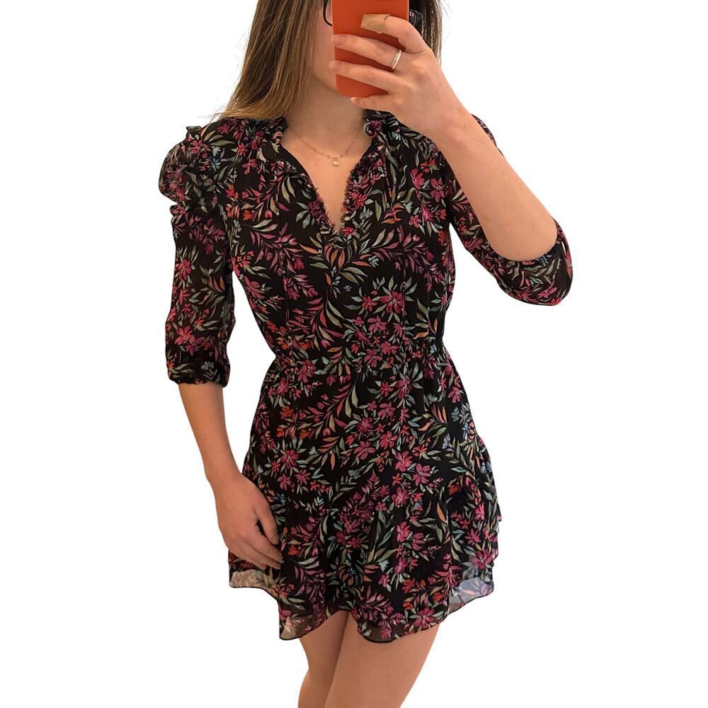 Generation Love Janelle Long Sleeve Floral Mini Dress size XS